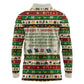 Booker T. Washington Christmas Santa Long Sleeve Polo Shirt Black History Ugly Pixel Pattern