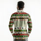 Booker T. Washington Christmas Santa Long Sleeve Polo Shirt Black History Ugly Pixel Pattern