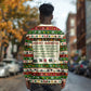 Booker T. Washington Christmas Santa Long Sleeve Shirt Black History Ugly Pixel Pattern