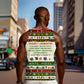 Booker T. Washington Christmas Santa Men Tank Top Black History Ugly Pixel Pattern