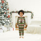 Booker T. Washington Christmas Santa Christmas Pajama Set Black History Ugly Pixel Pattern