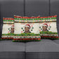 Booker T. Washington Christmas Santa Pillow Cover Black History Ugly Pixel Pattern