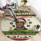 Booker T. Washington Christmas Santa Round Carpet Black History Ugly Pixel Pattern