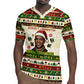Booker T. Washington Christmas Santa Rugby Jersey Black History Ugly Pixel Pattern