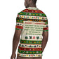 Booker T. Washington Christmas Santa Rugby Jersey Black History Ugly Pixel Pattern