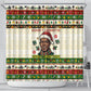 Booker T. Washington Christmas Santa Shower Curtain Black History Ugly Pixel Pattern