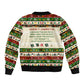 Booker T. Washington Christmas Santa Sleeve Zip Bomber Jacket Black History Ugly Pixel Pattern