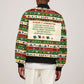 Booker T. Washington Christmas Santa Sleeve Zip Bomber Jacket Black History Ugly Pixel Pattern