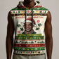 Booker T. Washington Christmas Santa Sleeveless Hoodie Black History Ugly Pixel Pattern