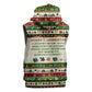 Booker T. Washington Christmas Santa Sleeveless Zip Hoodie Black History Ugly Pixel Pattern