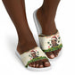 Booker T. Washington Christmas Santa Slide Sandals Black History Ugly Pixel Pattern