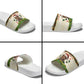 Booker T. Washington Christmas Santa Slide Sandals Black History Ugly Pixel Pattern