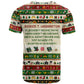 Booker T. Washington Christmas Santa T shirt Black History Ugly Pixel Pattern