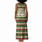 Booker T. Washington Christmas Santa Tank Maxi Dress Black History Ugly Pixel Pattern