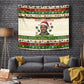 Booker T. Washington Christmas Santa Tapestry Black History Ugly Pixel Pattern