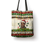 Booker T. Washington Christmas Santa Tote Bag Black History Ugly Pixel Pattern