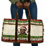 Booker T. Washington Christmas Santa Travel Bag Black History Ugly Pixel Pattern