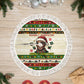 Booker T. Washington Christmas Santa Tree Skirt Black History Ugly Pixel Pattern