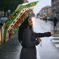 Booker T. Washington Christmas Santa Umbrella Black History Ugly Pixel Pattern
