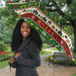 Booker T. Washington Christmas Santa Umbrella Black History Ugly Pixel Pattern