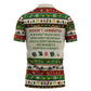 Booker T. Washington Christmas Santa Zipper Polo Shirt Black History Ugly Pixel Pattern