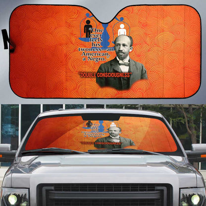 W.E.B. Du Bois Tribute Auto Sun Shade W.E.B. Du Bois Tribute - African Pride