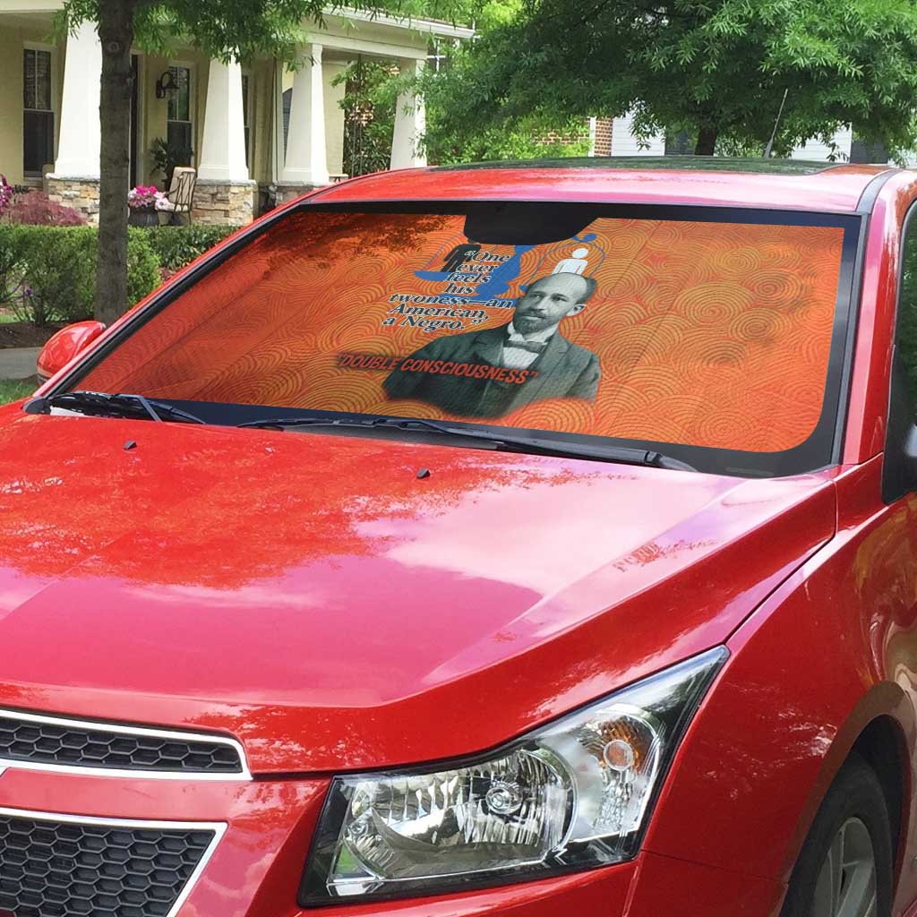 W.E.B. Du Bois Tribute Auto Sun Shade W.E.B. Du Bois Tribute - African Pride