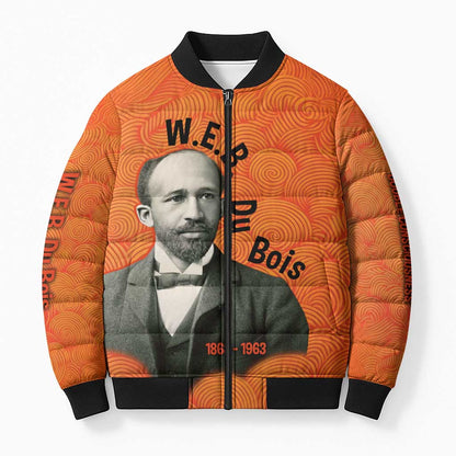 W.E.B. Du Bois Tribute Bomber Puffer Jacket W.E.B. Du Bois Tribute - African Pride