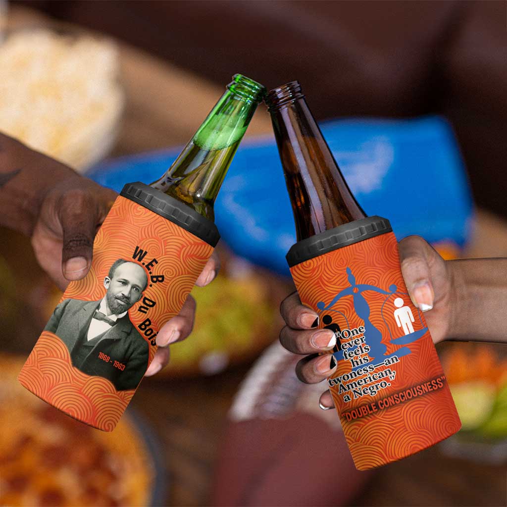 W.E.B. Du Bois Tribute 4 in 1 Can Cooler Tumbler W.E.B. Du Bois Tribute - African Pride