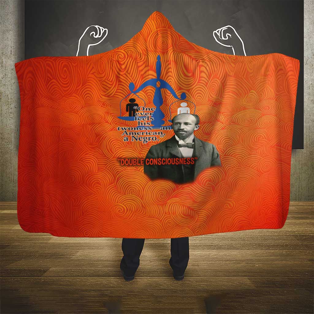 W.E.B. Du Bois Tribute Hooded Blanket W.E.B. Du Bois Tribute - African Pride