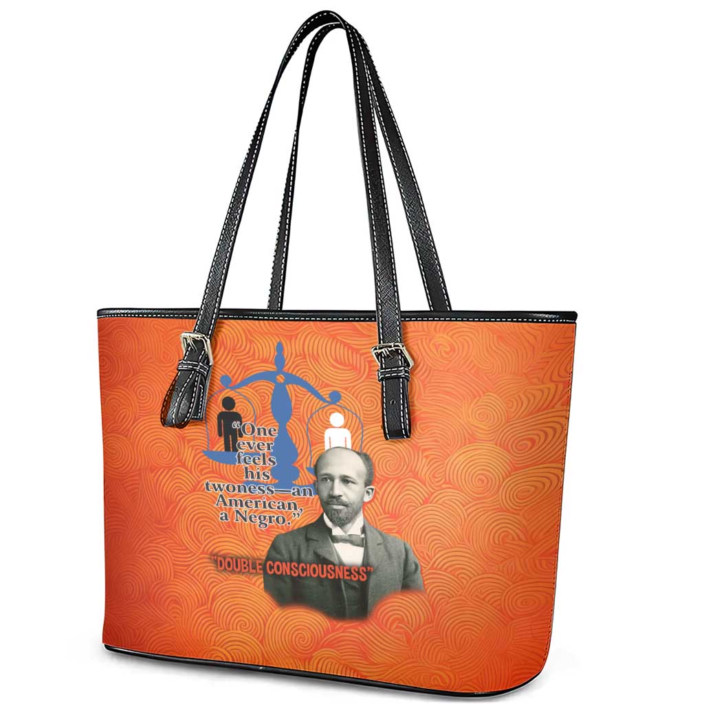 W.E.B. Du Bois Tribute Leather Tote Bag W.E.B. Du Bois Tribute - African Pride