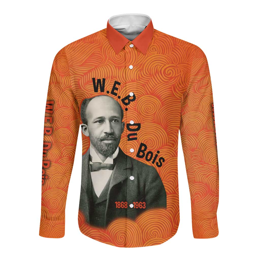 W.E.B. Du Bois Tribute Long Sleeve Button Shirt W.E.B. Du Bois Tribute - African Pride