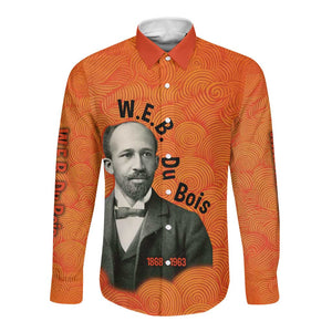 W.E.B. Du Bois Tribute Long Sleeve Button Shirt W.E.B. Du Bois Tribute - African Pride