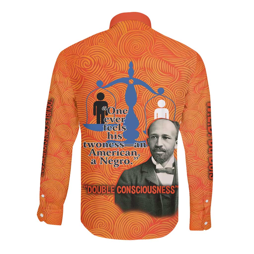 W.E.B. Du Bois Tribute Long Sleeve Button Shirt W.E.B. Du Bois Tribute - African Pride