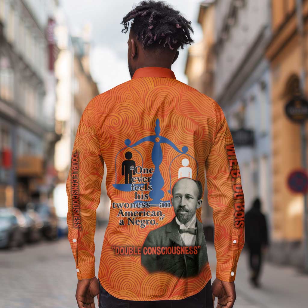 W.E.B. Du Bois Tribute Long Sleeve Button Shirt W.E.B. Du Bois Tribute - African Pride