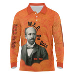 W.E.B. Du Bois Tribute Long Sleeve Polo Shirt W.E.B. Du Bois Tribute - African Pride