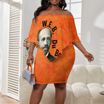 W.E.B. Du Bois Tribute Off Shoulder Short Dress W.E.B. Du Bois Tribute - African Pride
