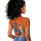 W.E.B. Du Bois Tribute Raglan Cropped T shirt W.E.B. Du Bois Tribute TS04