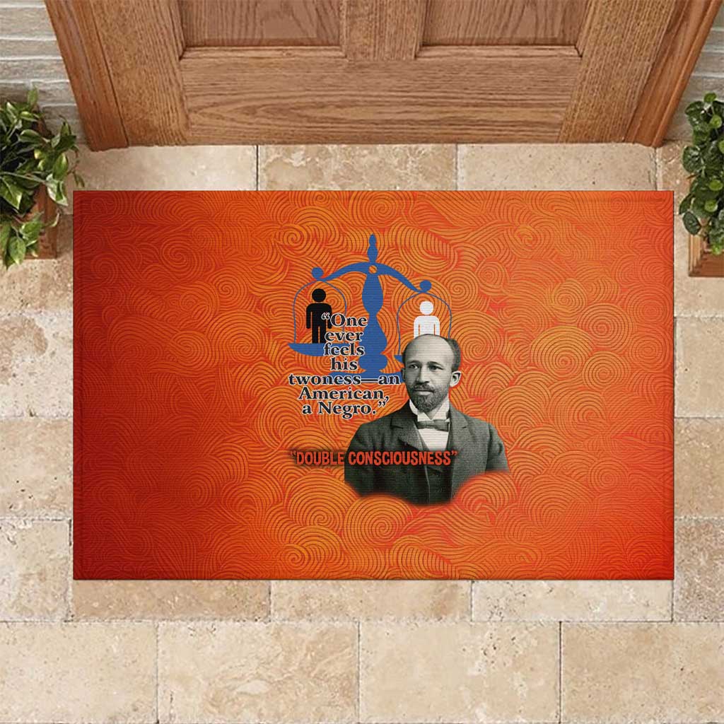 W.E.B. Du Bois Tribute Rubber Doormat W.E.B. Du Bois Tribute - African Pride