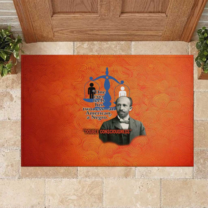 W.E.B. Du Bois Tribute Rubber Doormat W.E.B. Du Bois Tribute - African Pride