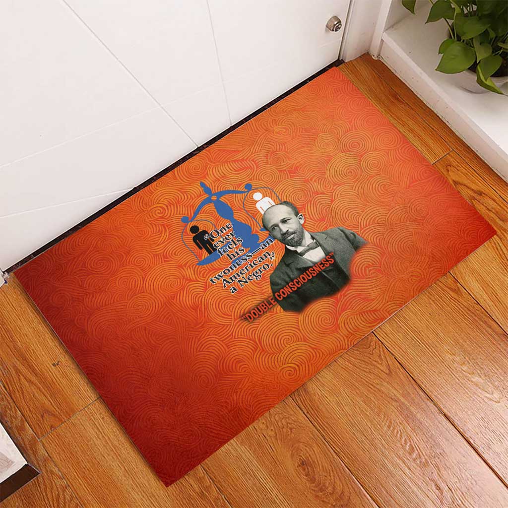 W.E.B. Du Bois Tribute Rubber Doormat W.E.B. Du Bois Tribute - African Pride