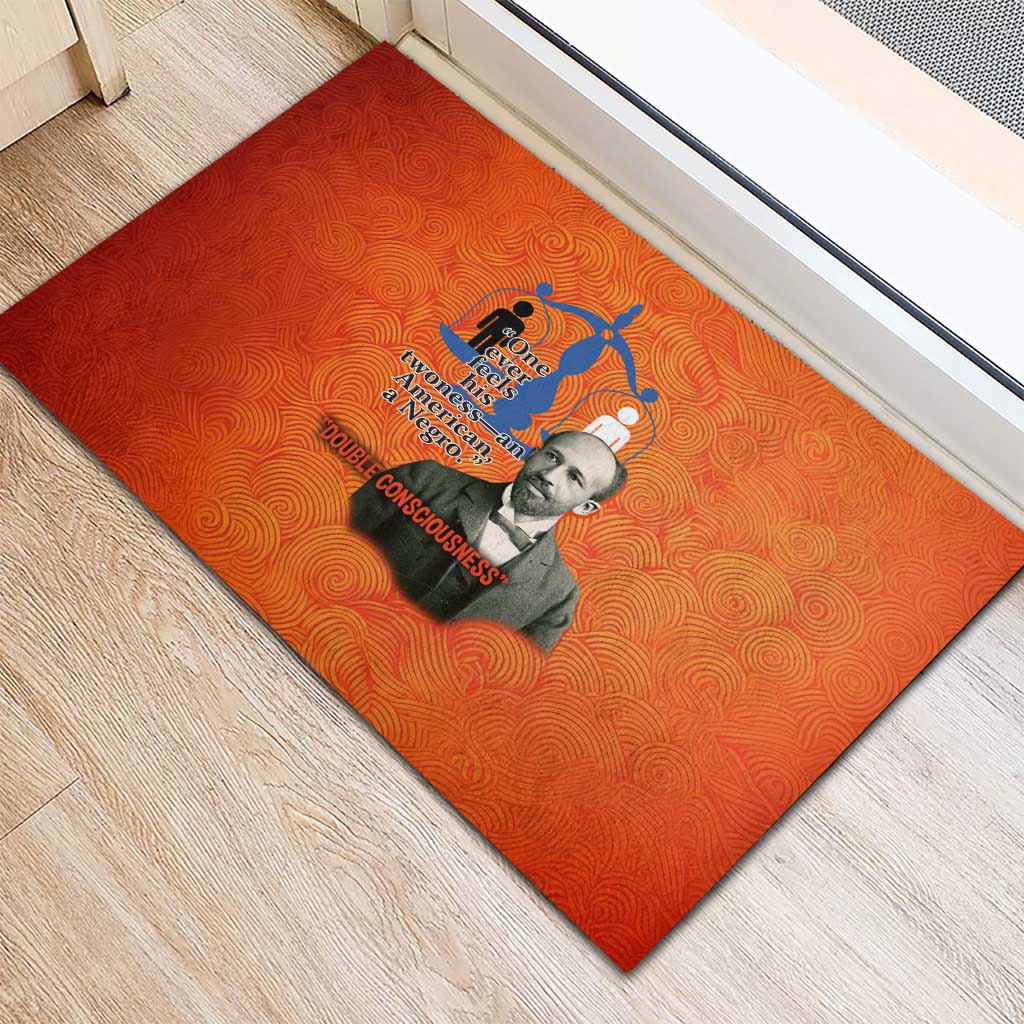 W.E.B. Du Bois Tribute Rubber Doormat W.E.B. Du Bois Tribute - African Pride