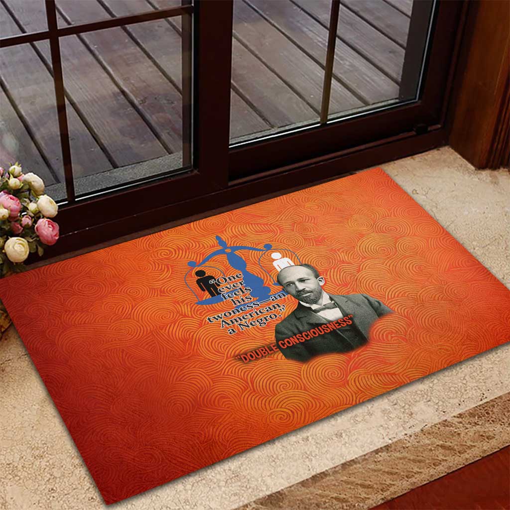 W.E.B. Du Bois Tribute Rubber Doormat W.E.B. Du Bois Tribute - African Pride