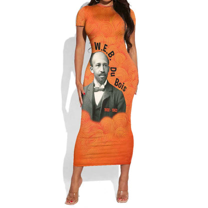 W.E.B. Du Bois Tribute Short Sleeve Bodycon Dress W.E.B. Du Bois Tribute TS04
