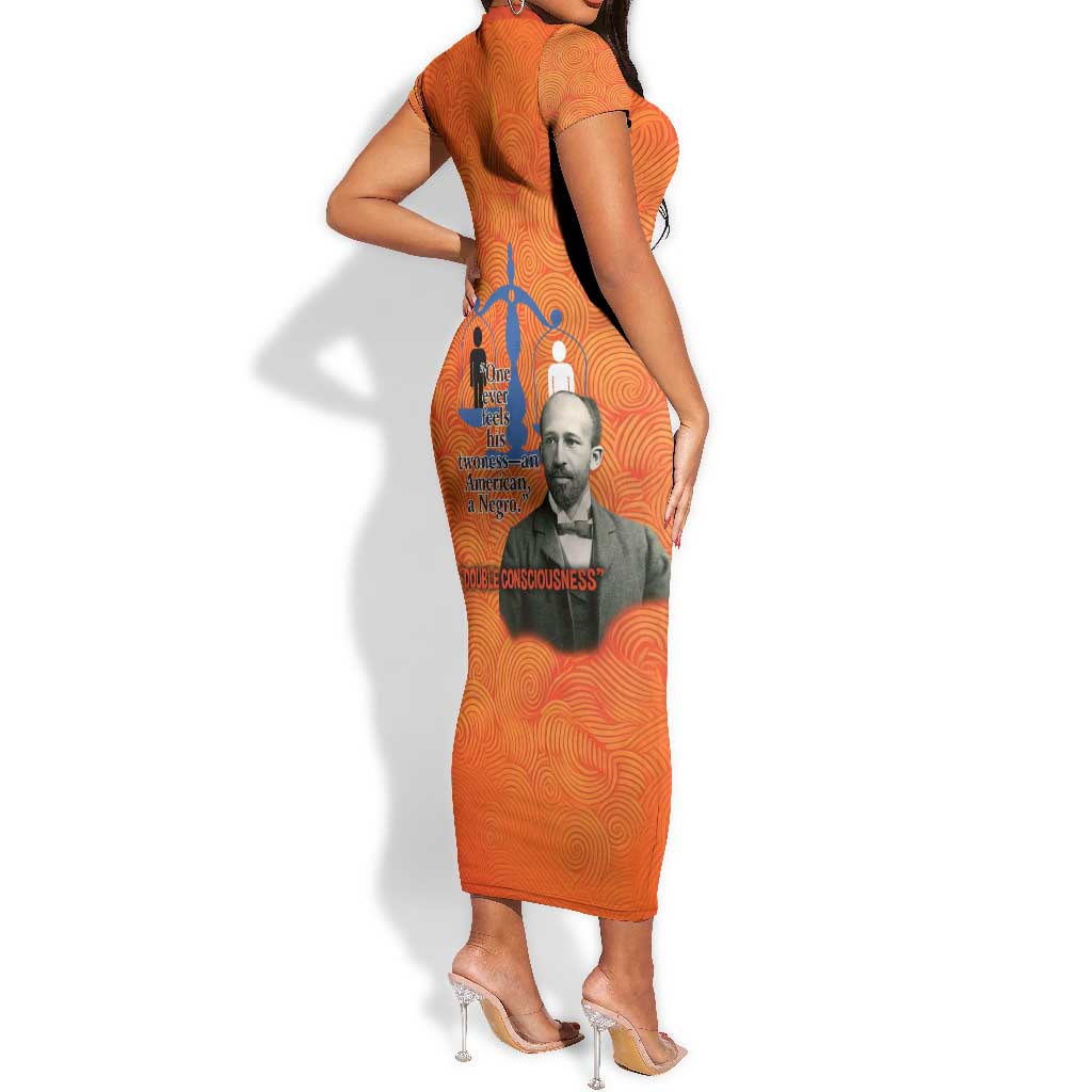W.E.B. Du Bois Tribute Short Sleeve Bodycon Dress W.E.B. Du Bois Tribute TS04
