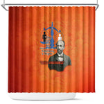 W.E.B. Du Bois Tribute Shower Curtain W.E.B. Du Bois Tribute - African Pride