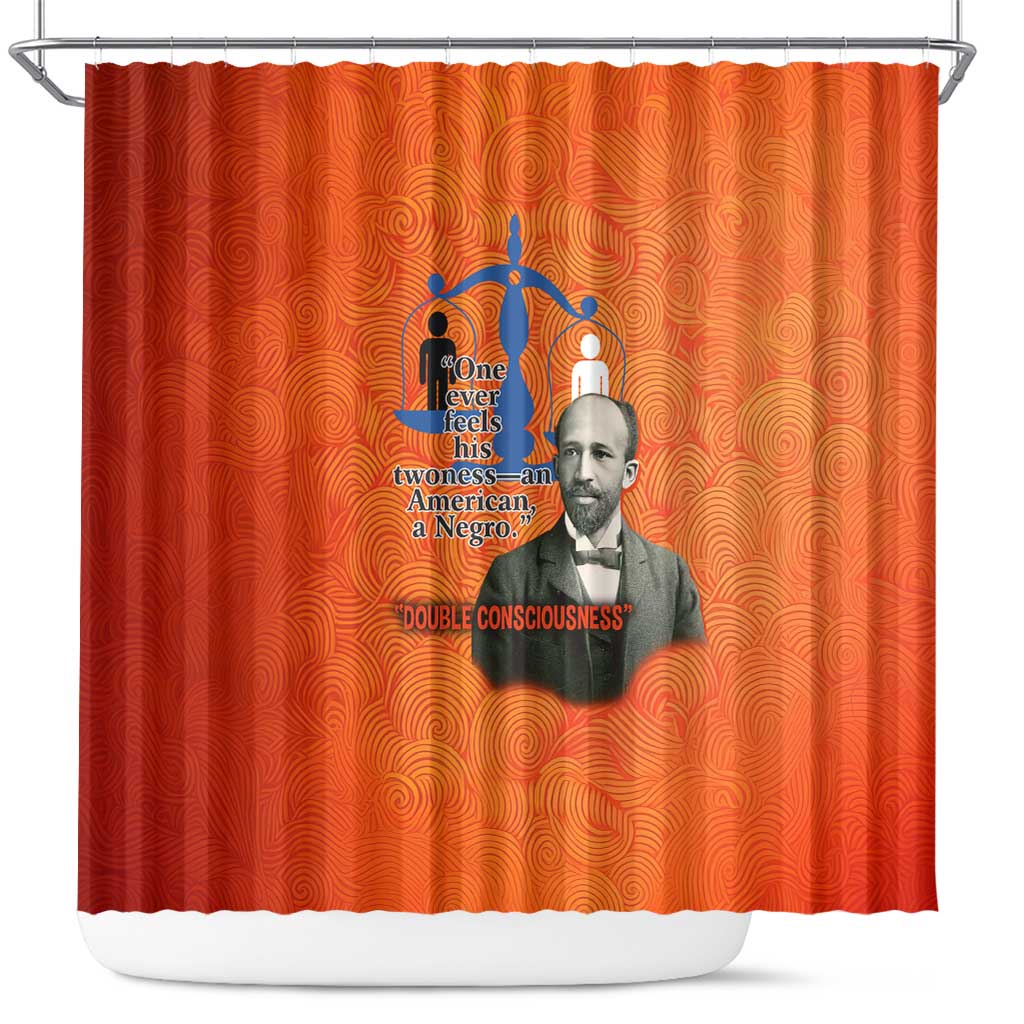 W.E.B. Du Bois Tribute Shower Curtain W.E.B. Du Bois Tribute - African Pride