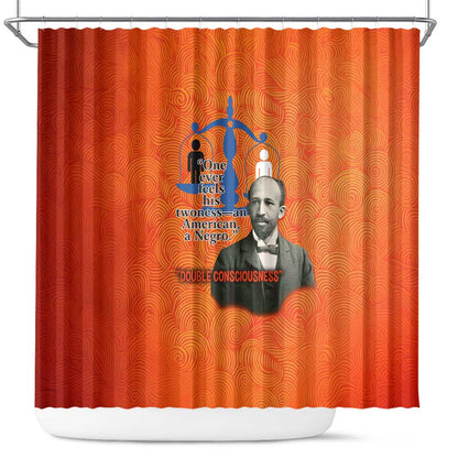 W.E.B. Du Bois Tribute Shower Curtain W.E.B. Du Bois Tribute - African Pride