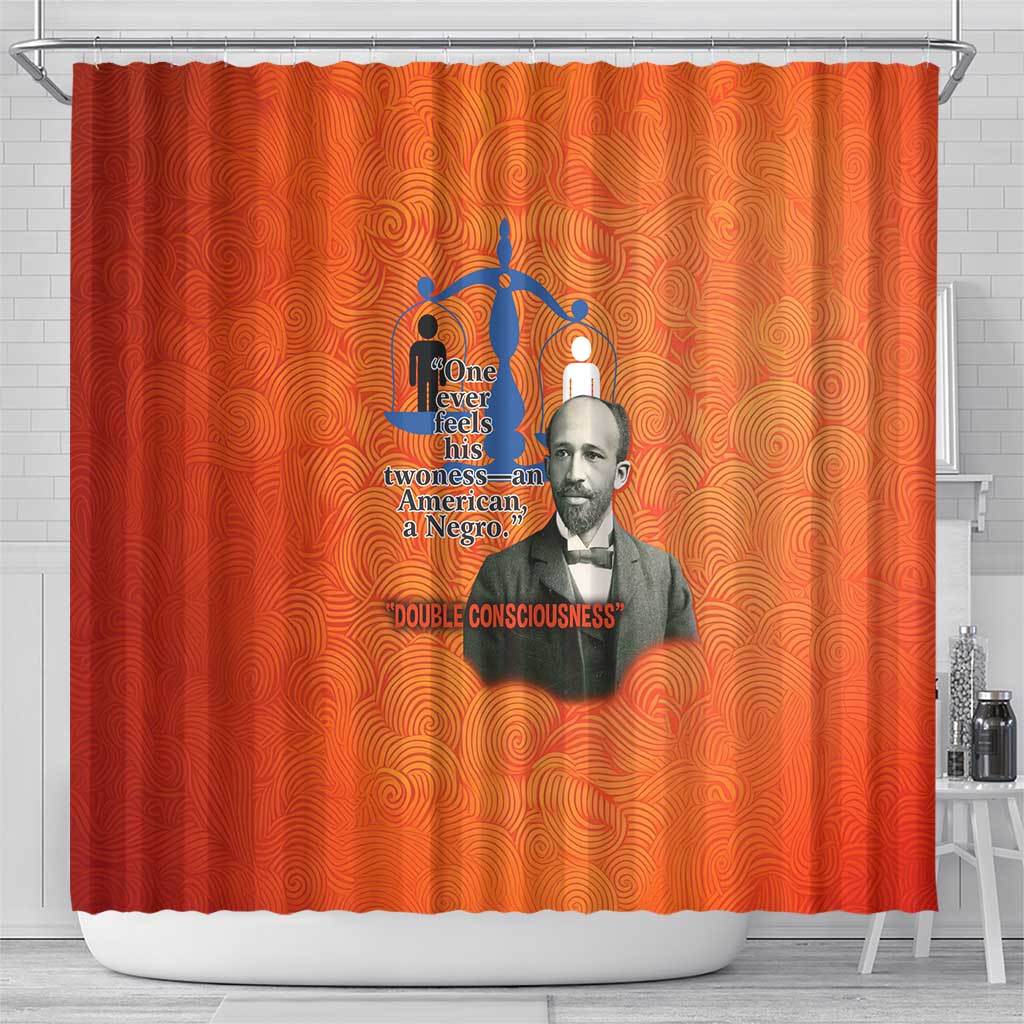 W.E.B. Du Bois Tribute Shower Curtain W.E.B. Du Bois Tribute - African Pride