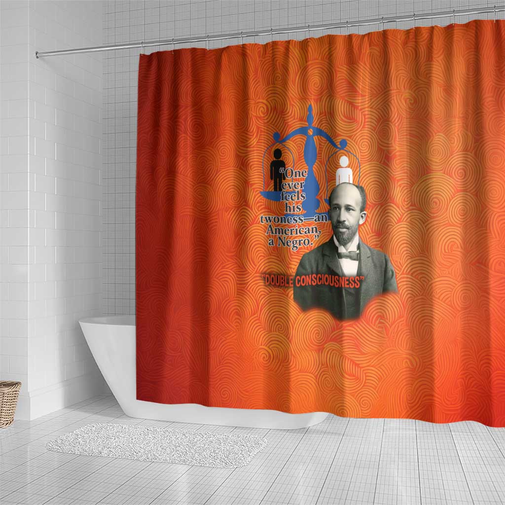 W.E.B. Du Bois Tribute Shower Curtain W.E.B. Du Bois Tribute - African Pride